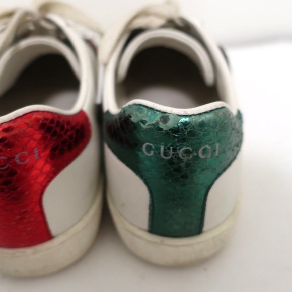 Gucci Ace Safety Pin Low Top Sneakers - Picture 9 of 14